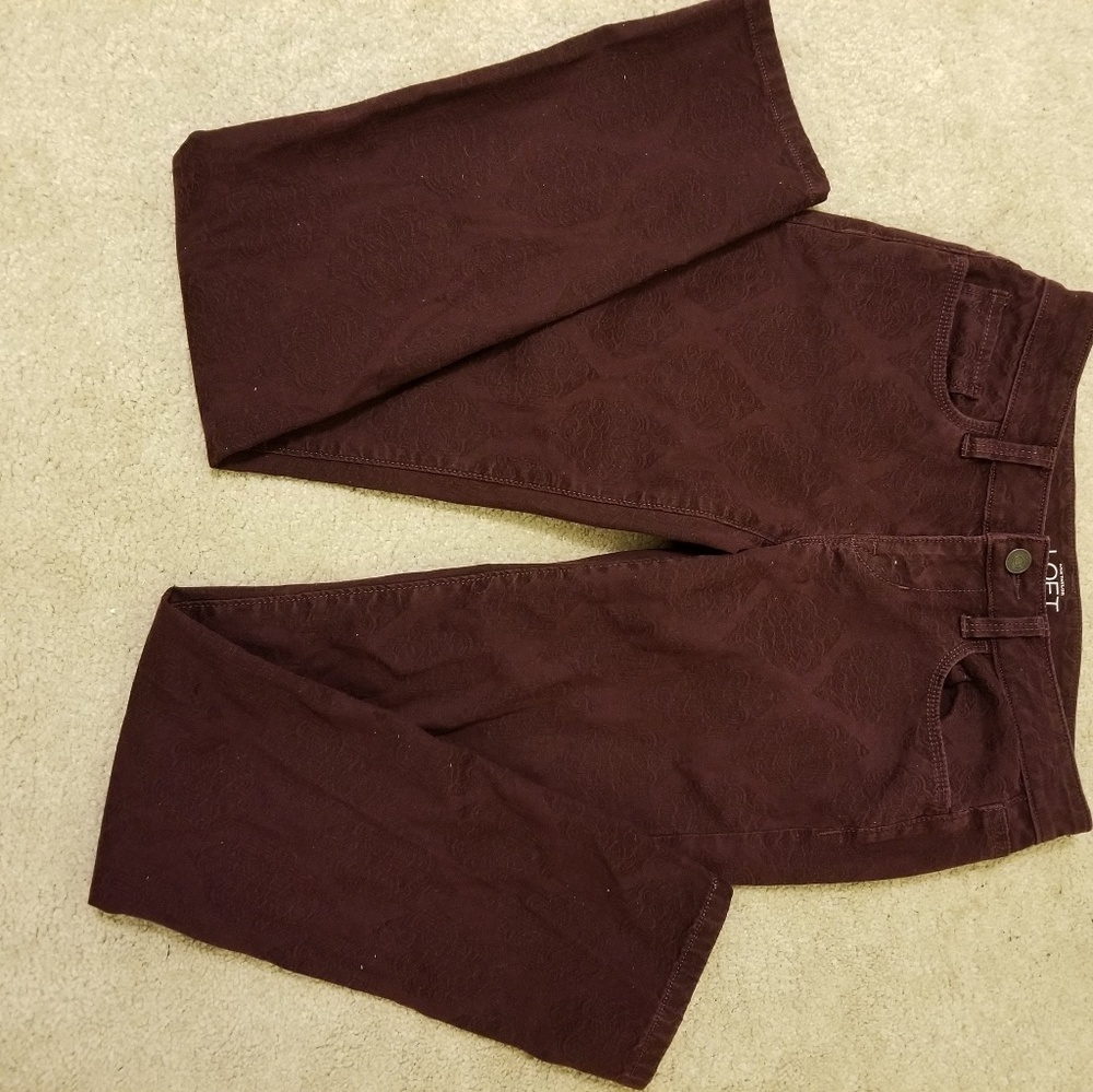 Eggplant Ann Taylor pants.